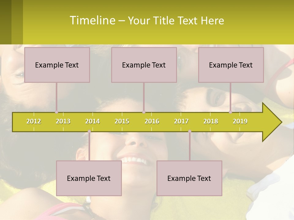 A Group Of People Laying On Top Of Each Other PowerPoint Template