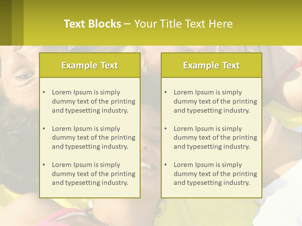 A Group Of People Laying On Top Of Each Other PowerPoint Template