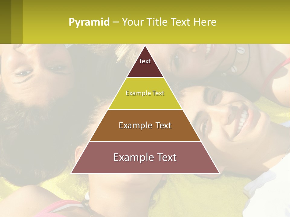A Group Of People Laying On Top Of Each Other PowerPoint Template