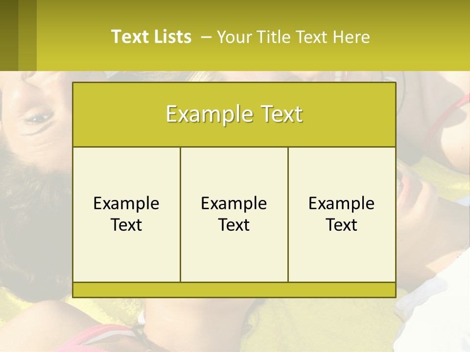 A Group Of People Laying On Top Of Each Other PowerPoint Template