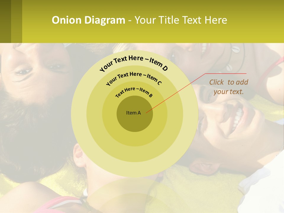 A Group Of People Laying On Top Of Each Other PowerPoint Template