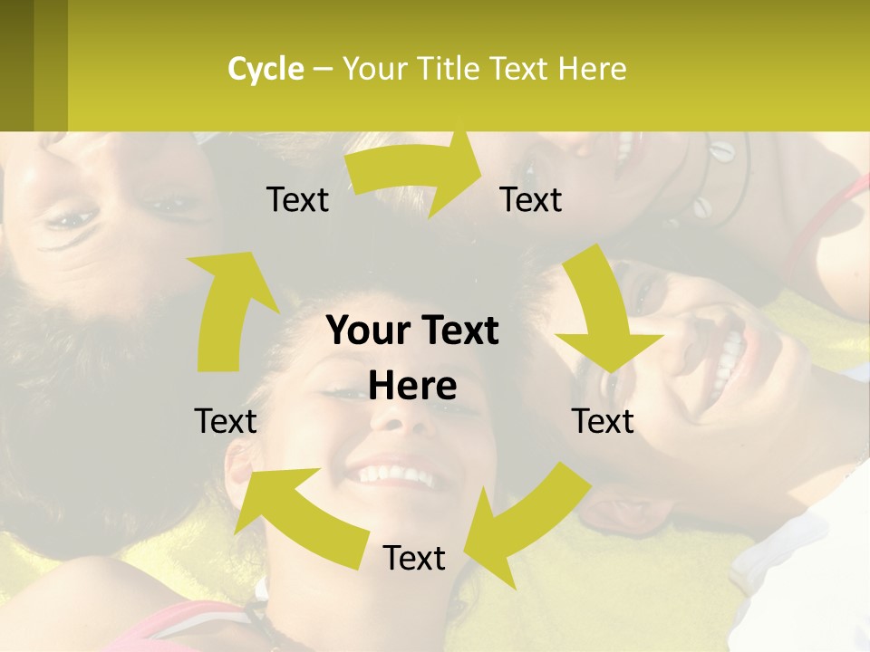 A Group Of People Laying On Top Of Each Other PowerPoint Template