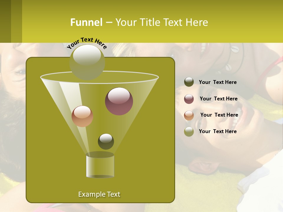 A Group Of People Laying On Top Of Each Other PowerPoint Template