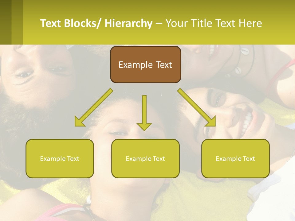A Group Of People Laying On Top Of Each Other PowerPoint Template