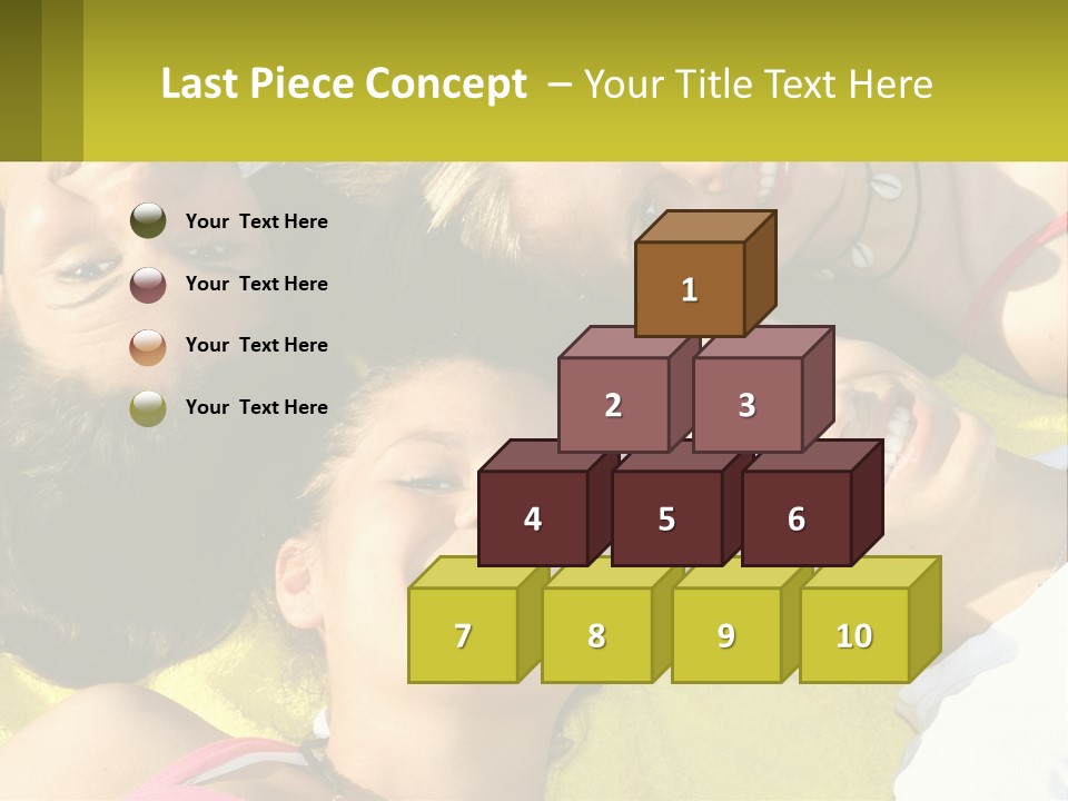 A Group Of People Laying On Top Of Each Other PowerPoint Template