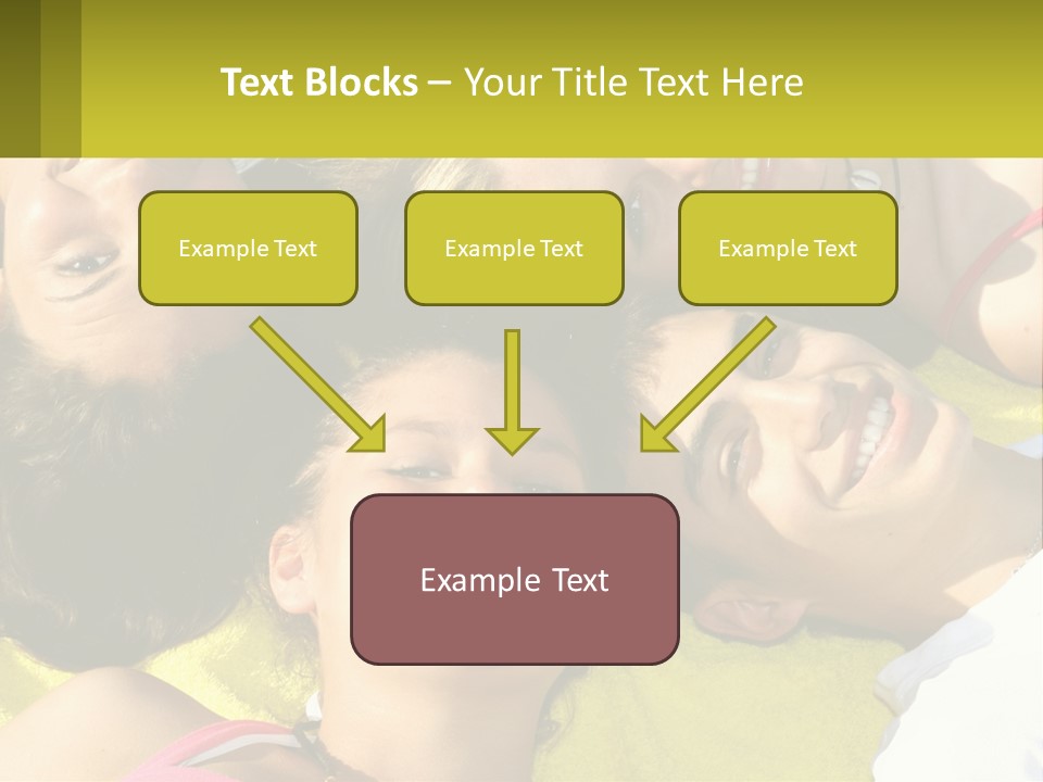 A Group Of People Laying On Top Of Each Other PowerPoint Template