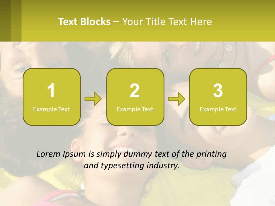 A Group Of People Laying On Top Of Each Other PowerPoint Template