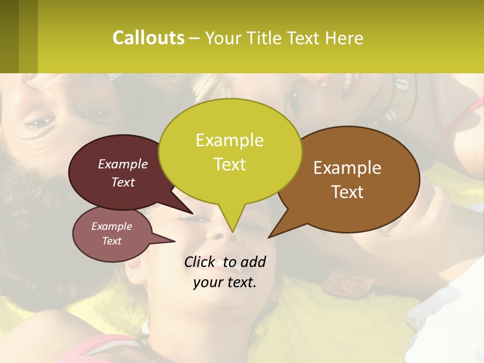 A Group Of People Laying On Top Of Each Other PowerPoint Template