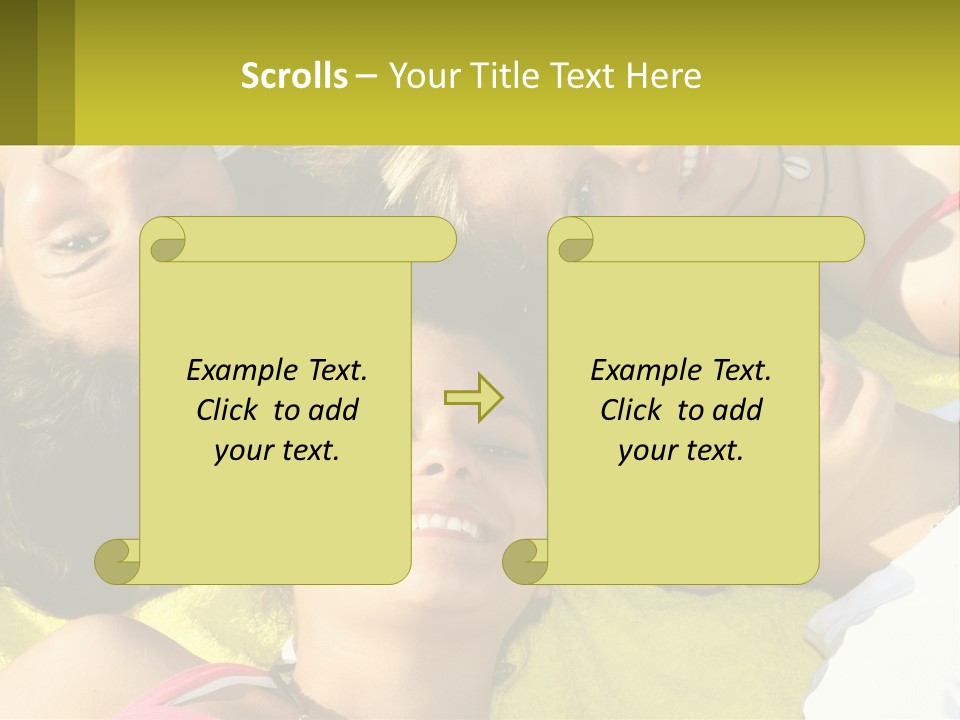 A Group Of People Laying On Top Of Each Other PowerPoint Template