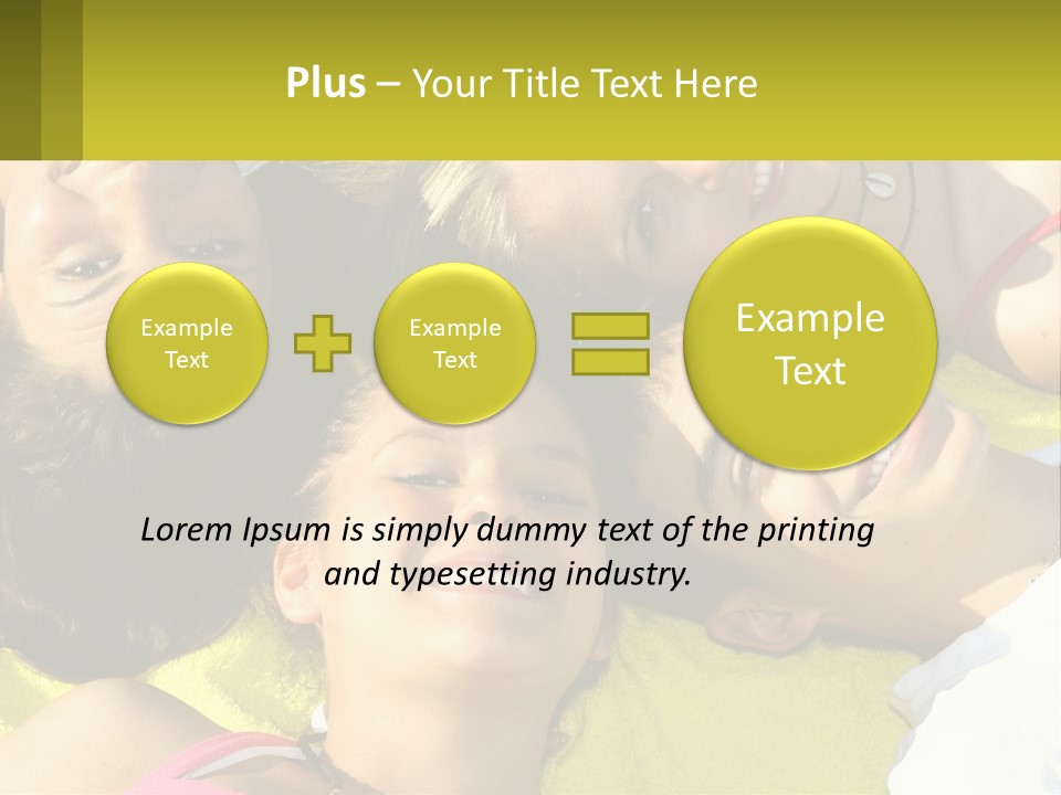 A Group Of People Laying On Top Of Each Other PowerPoint Template