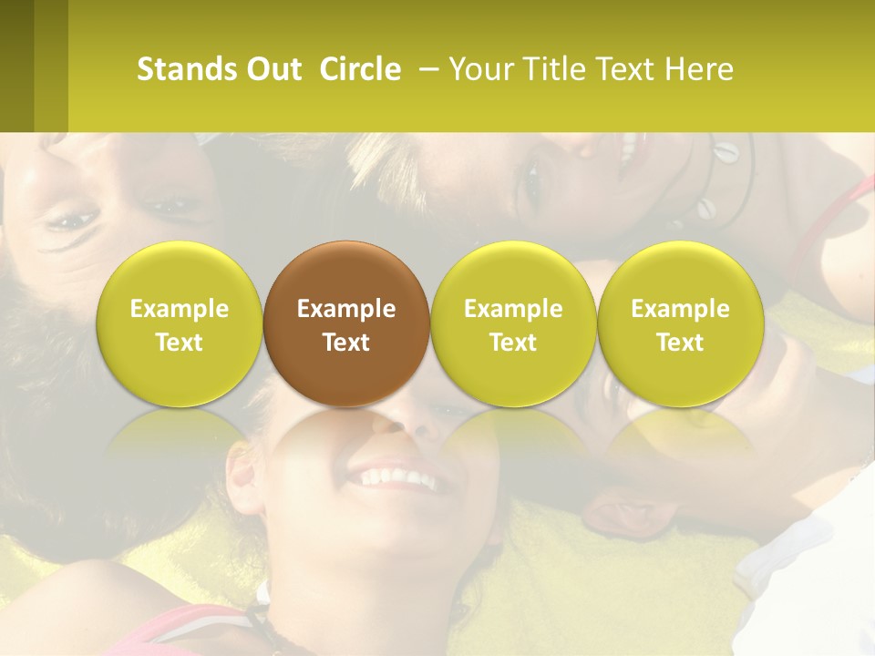 A Group Of People Laying On Top Of Each Other PowerPoint Template