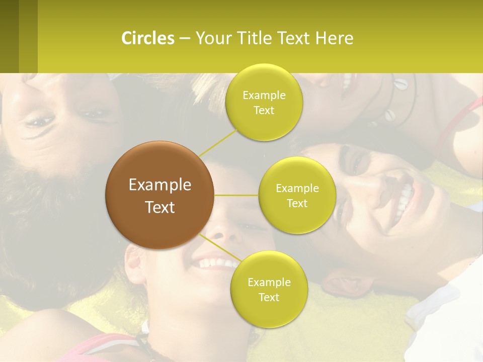 A Group Of People Laying On Top Of Each Other PowerPoint Template