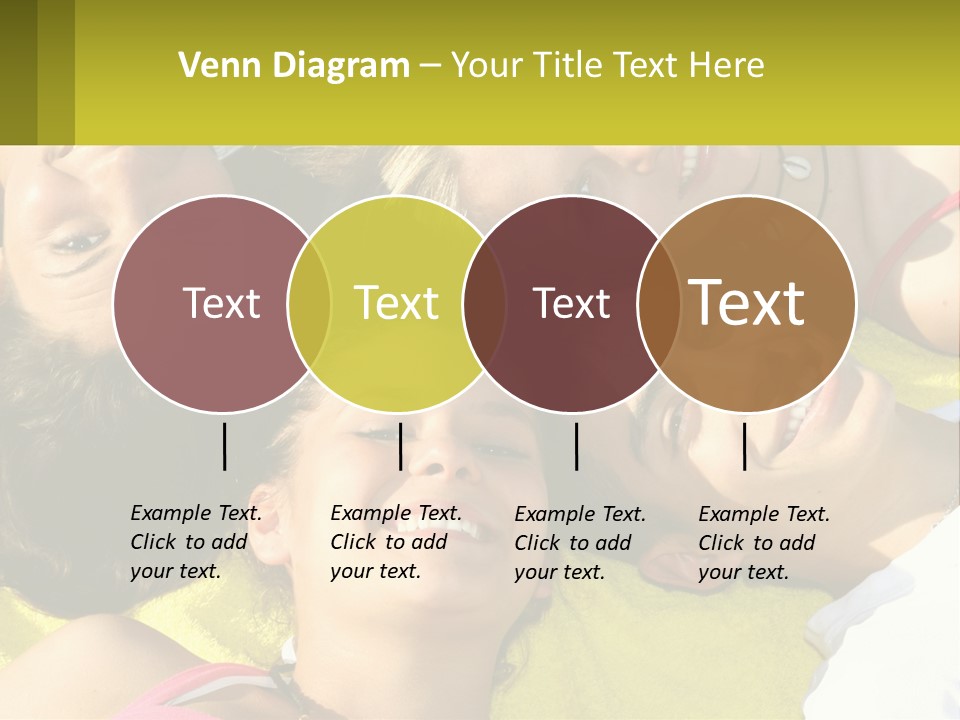 A Group Of People Laying On Top Of Each Other PowerPoint Template