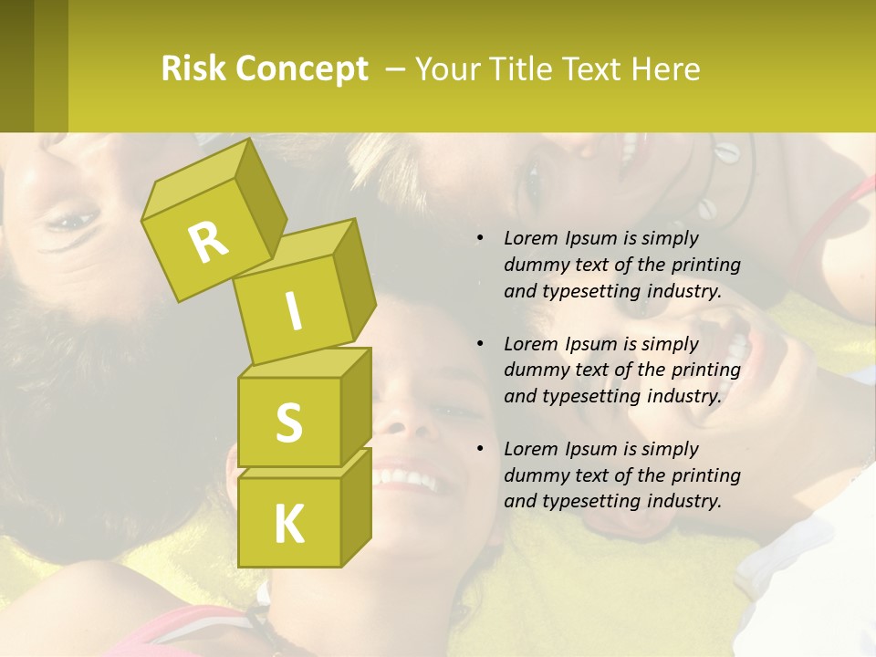 A Group Of People Laying On Top Of Each Other PowerPoint Template