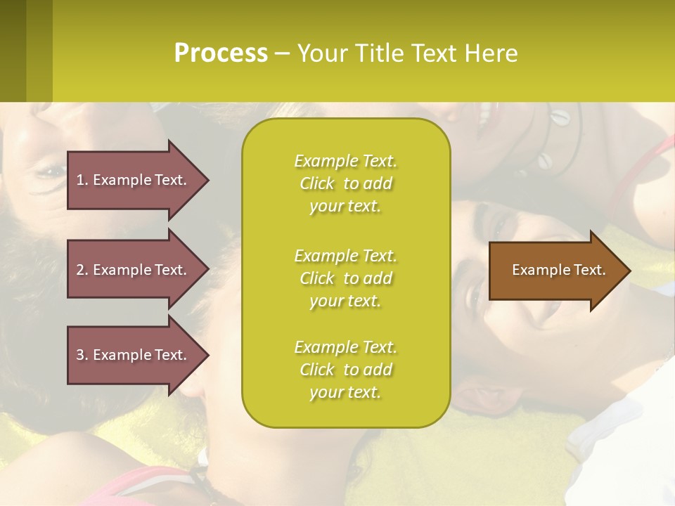 A Group Of People Laying On Top Of Each Other PowerPoint Template