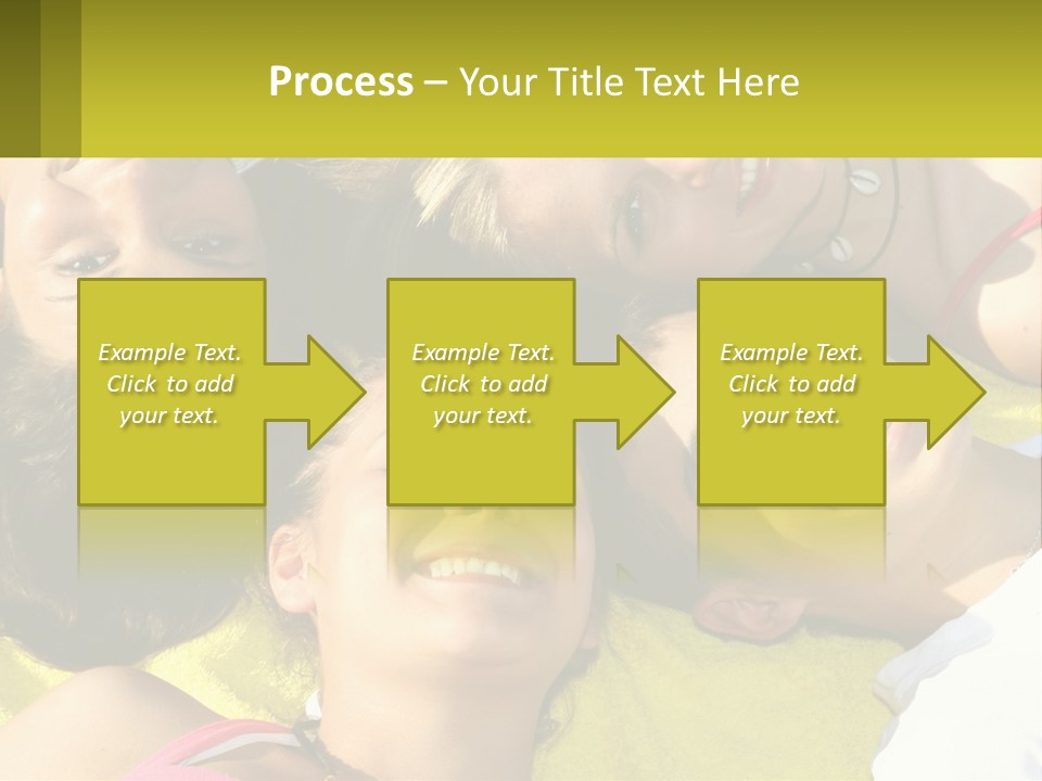 A Group Of People Laying On Top Of Each Other PowerPoint Template