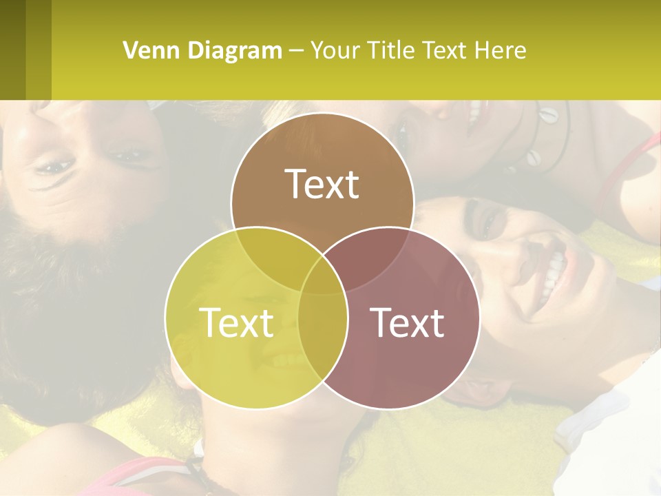 A Group Of People Laying On Top Of Each Other PowerPoint Template