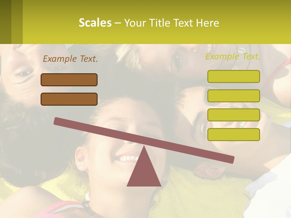 A Group Of People Laying On Top Of Each Other PowerPoint Template