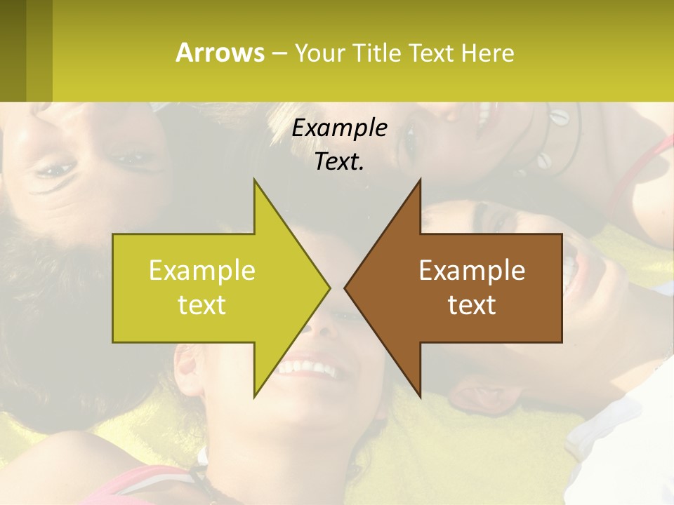 A Group Of People Laying On Top Of Each Other PowerPoint Template