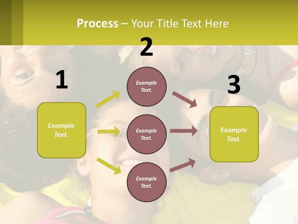 A Group Of People Laying On Top Of Each Other PowerPoint Template