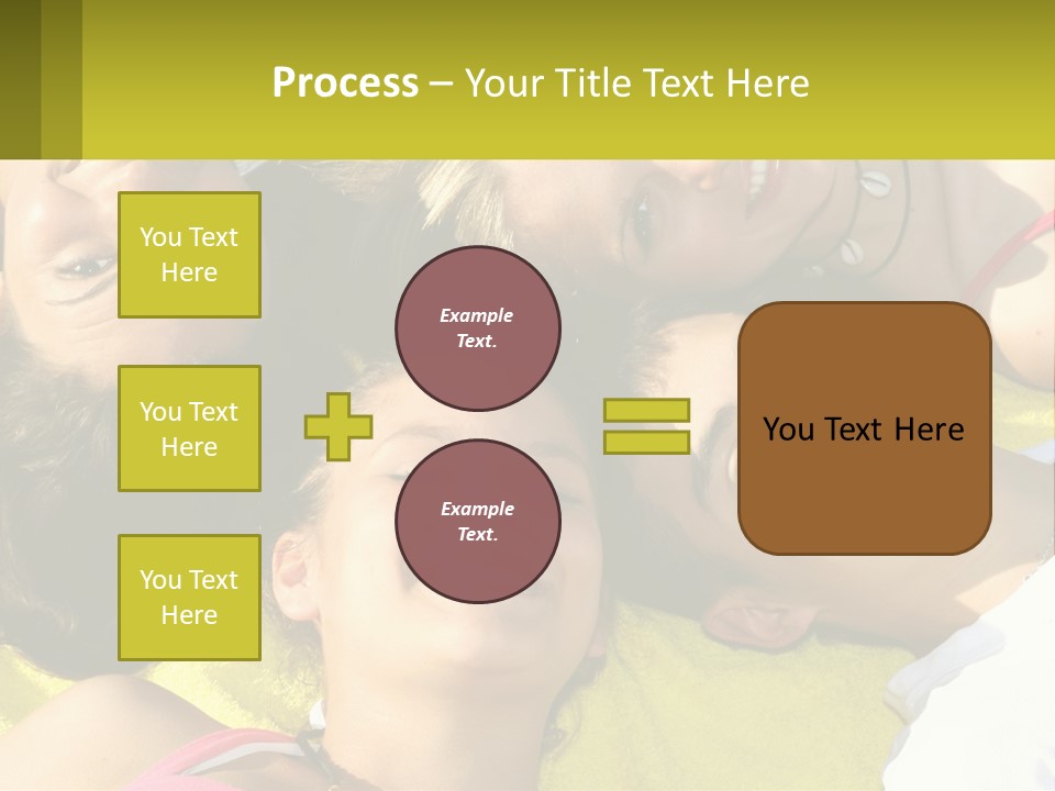 A Group Of People Laying On Top Of Each Other PowerPoint Template