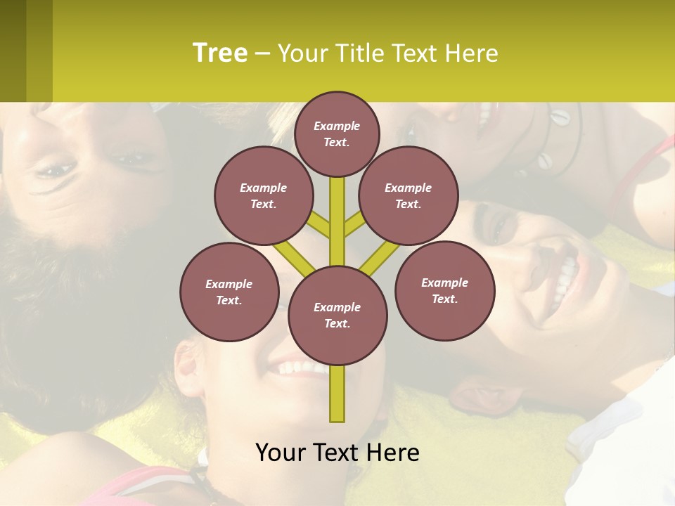 A Group Of People Laying On Top Of Each Other PowerPoint Template