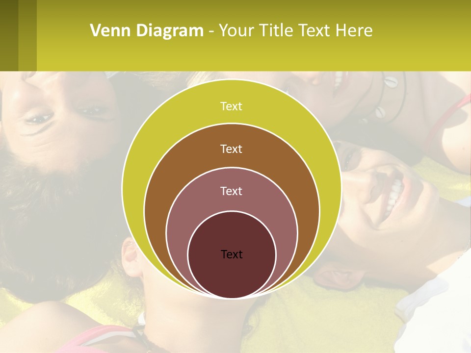A Group Of People Laying On Top Of Each Other PowerPoint Template
