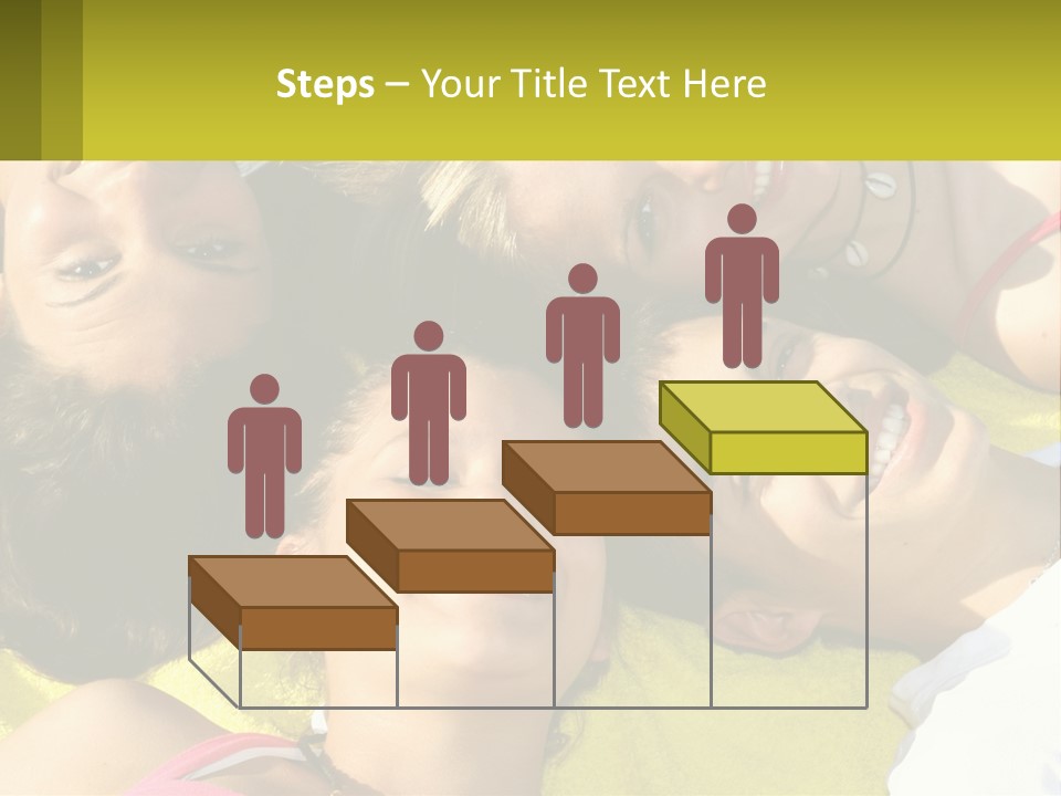 A Group Of People Laying On Top Of Each Other PowerPoint Template