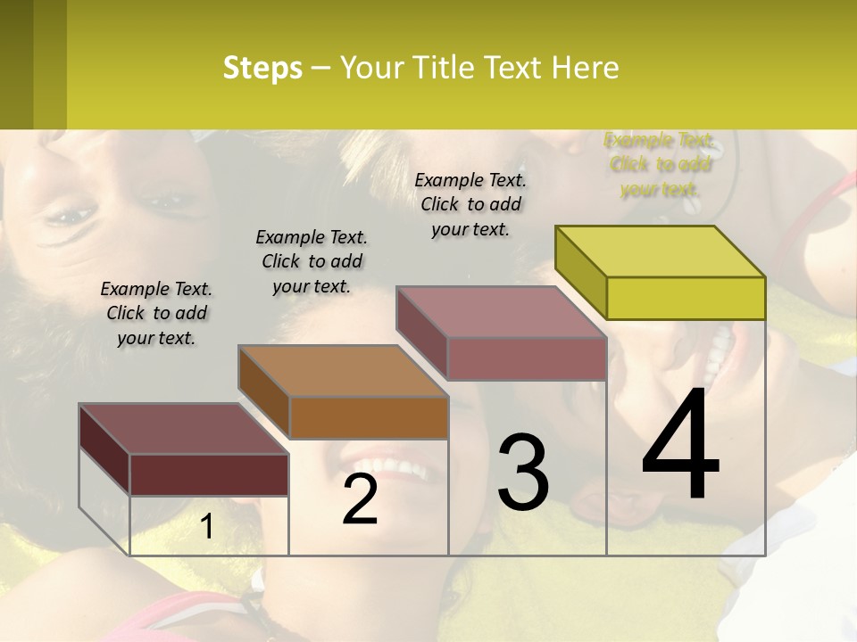 A Group Of People Laying On Top Of Each Other PowerPoint Template