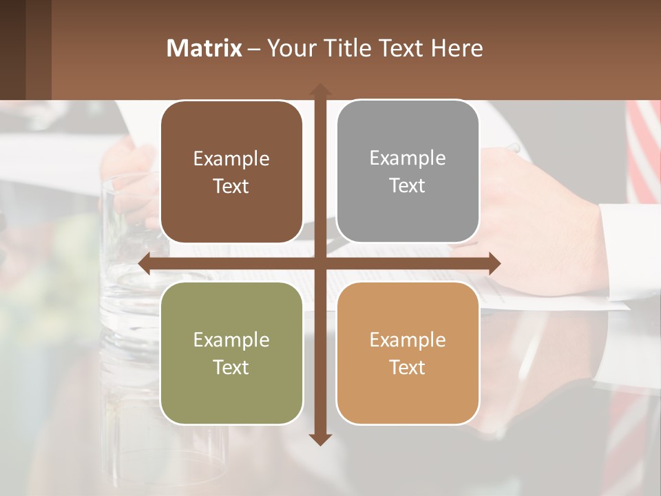 A Man In A Suit Writing On A Piece Of Paper PowerPoint Template