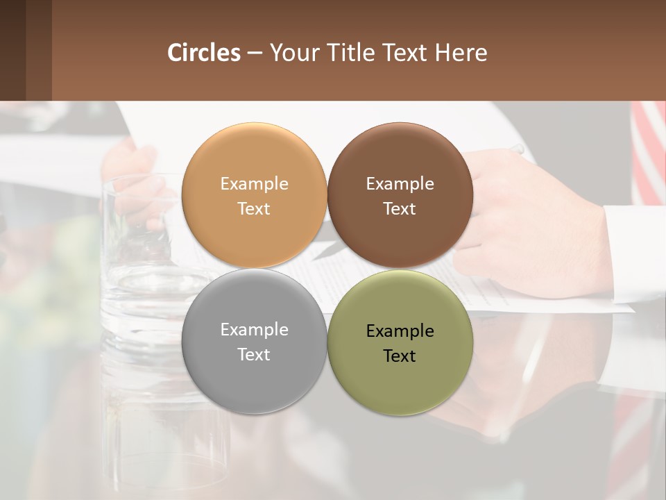 A Man In A Suit Writing On A Piece Of Paper PowerPoint Template