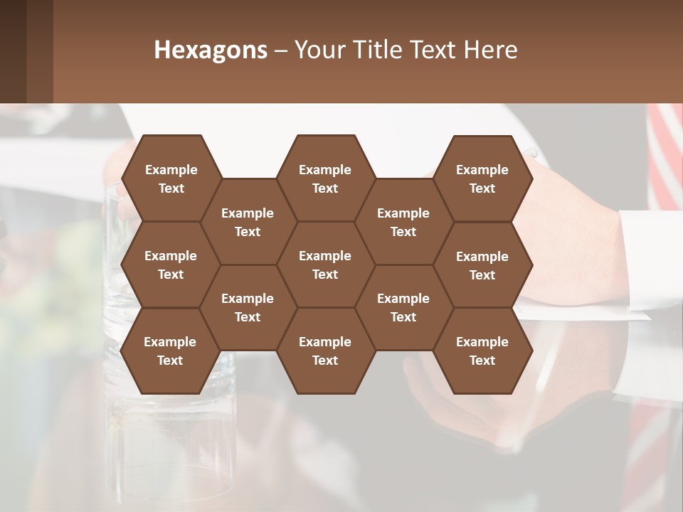 A Man In A Suit Writing On A Piece Of Paper PowerPoint Template