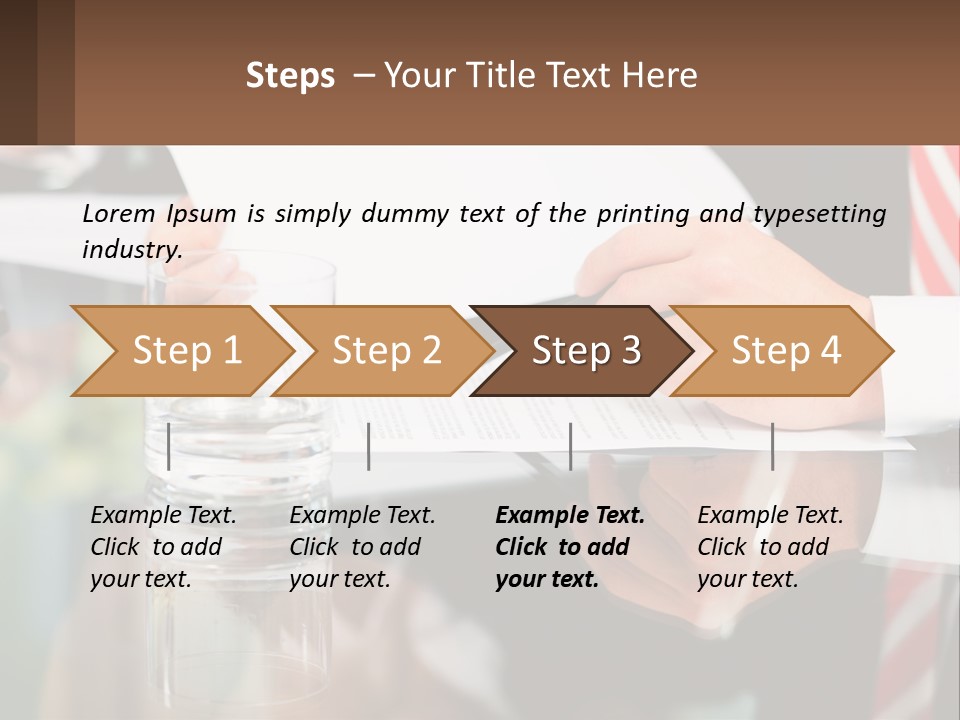 A Man In A Suit Writing On A Piece Of Paper PowerPoint Template