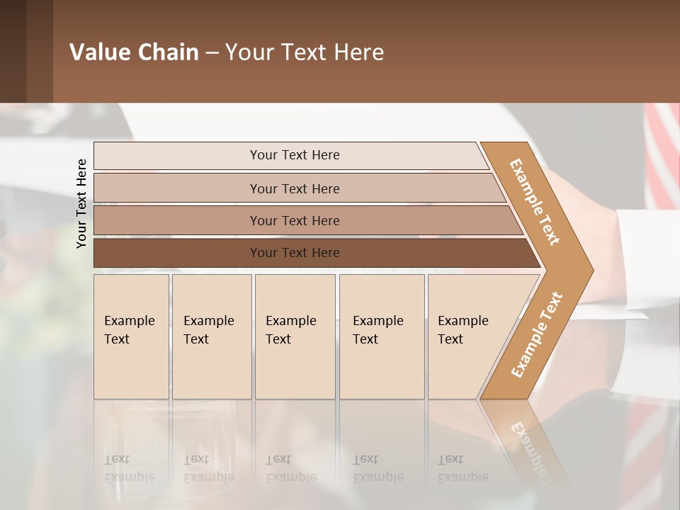 A Man In A Suit Writing On A Piece Of Paper PowerPoint Template