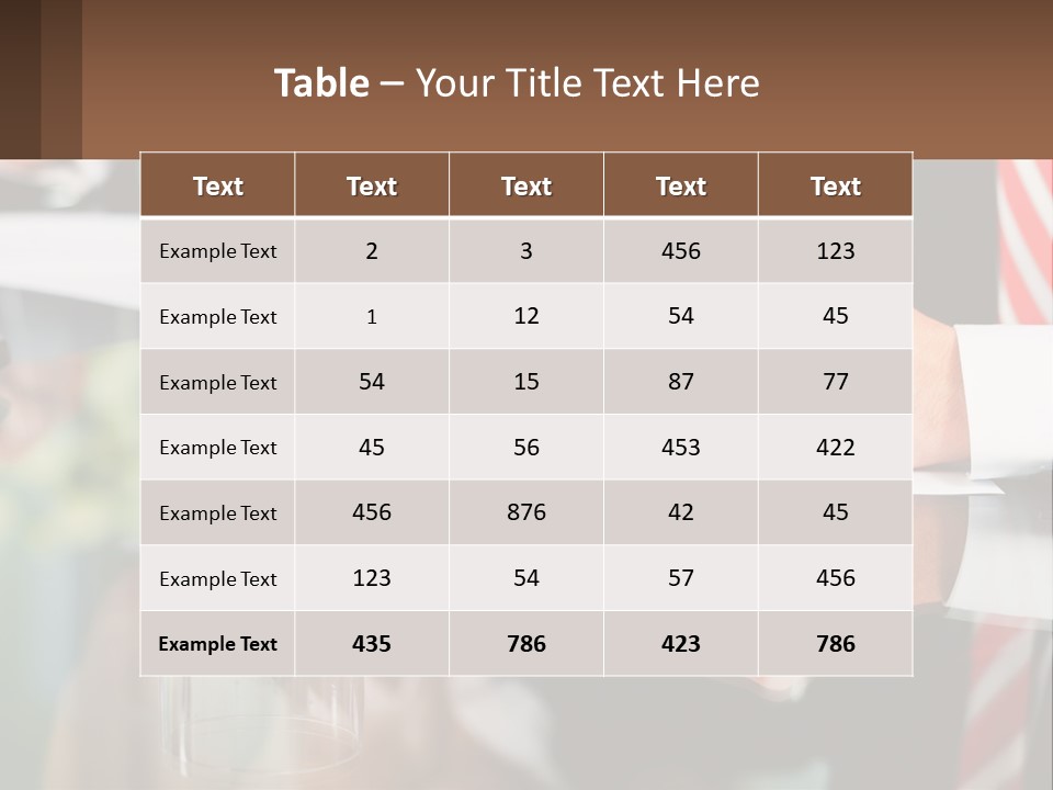 A Man In A Suit Writing On A Piece Of Paper PowerPoint Template
