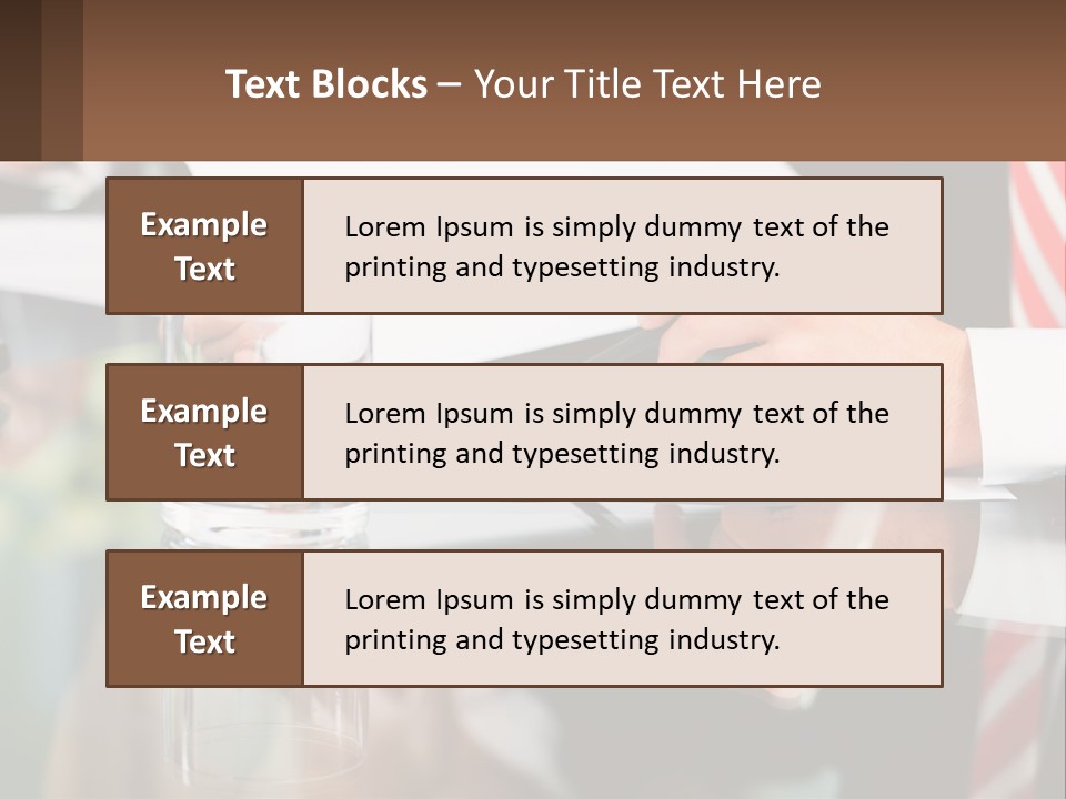 A Man In A Suit Writing On A Piece Of Paper PowerPoint Template
