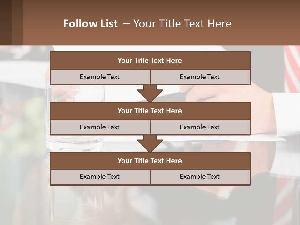 A Man In A Suit Writing On A Piece Of Paper PowerPoint Template
