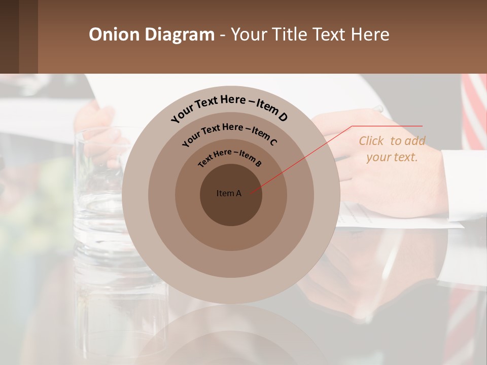 A Man In A Suit Writing On A Piece Of Paper PowerPoint Template