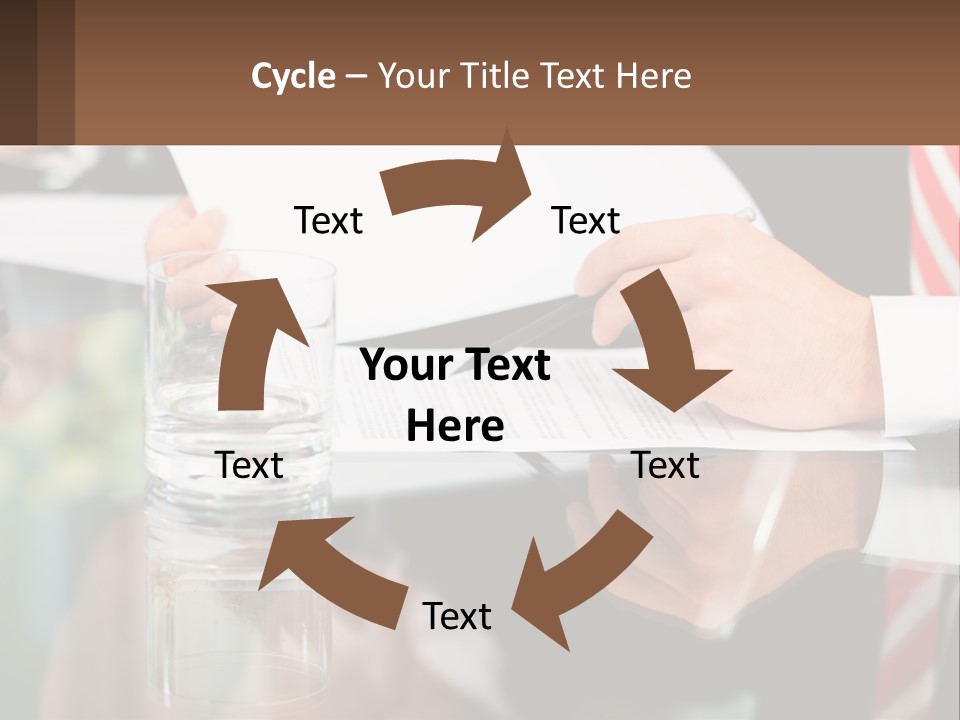 A Man In A Suit Writing On A Piece Of Paper PowerPoint Template