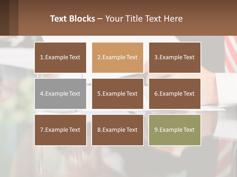 A Man In A Suit Writing On A Piece Of Paper PowerPoint Template