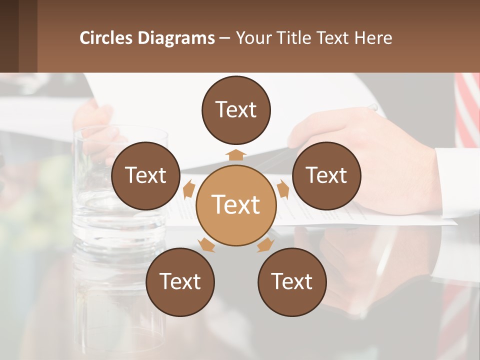 A Man In A Suit Writing On A Piece Of Paper PowerPoint Template