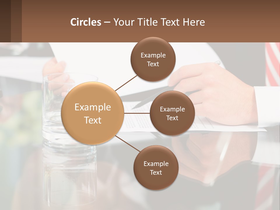 A Man In A Suit Writing On A Piece Of Paper PowerPoint Template