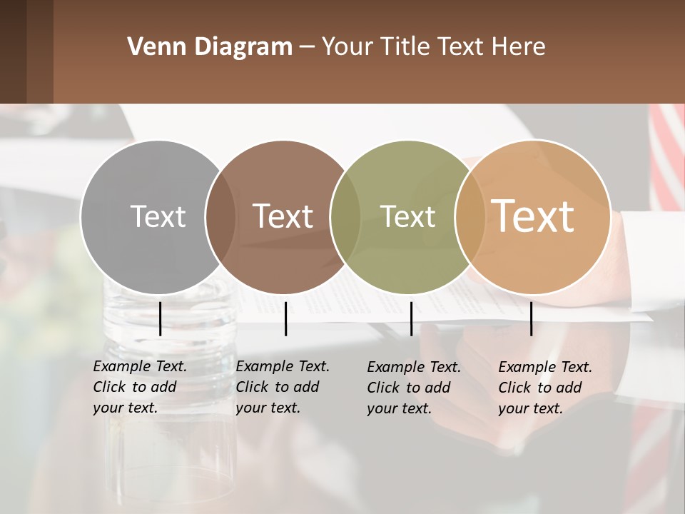 A Man In A Suit Writing On A Piece Of Paper PowerPoint Template