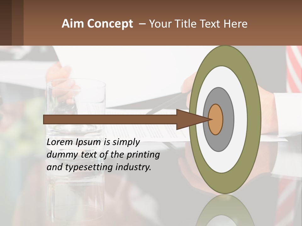 A Man In A Suit Writing On A Piece Of Paper PowerPoint Template