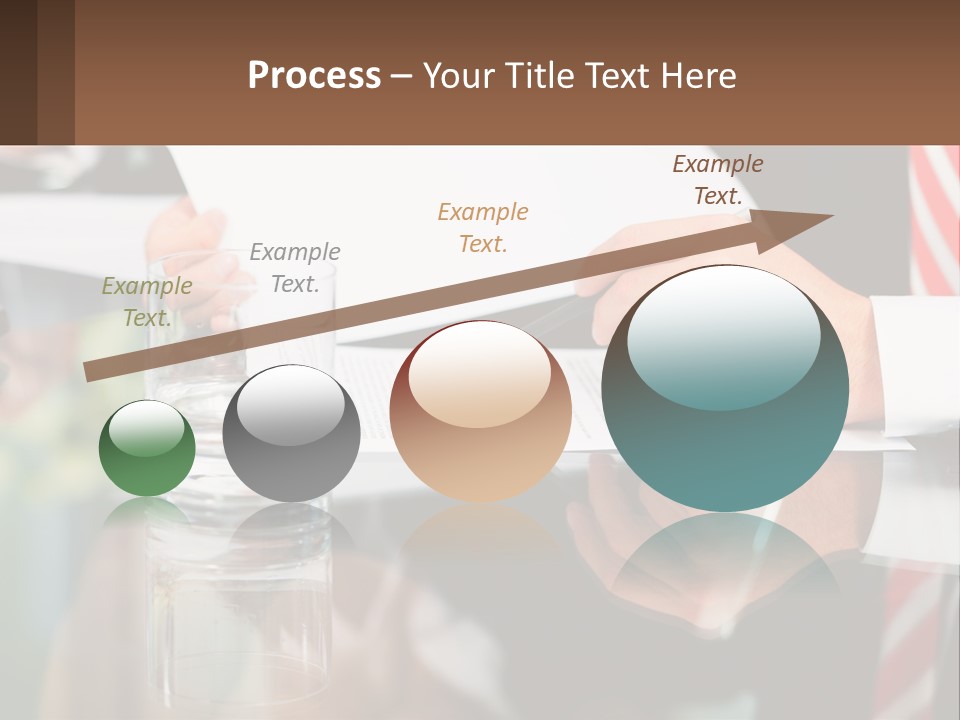 A Man In A Suit Writing On A Piece Of Paper PowerPoint Template