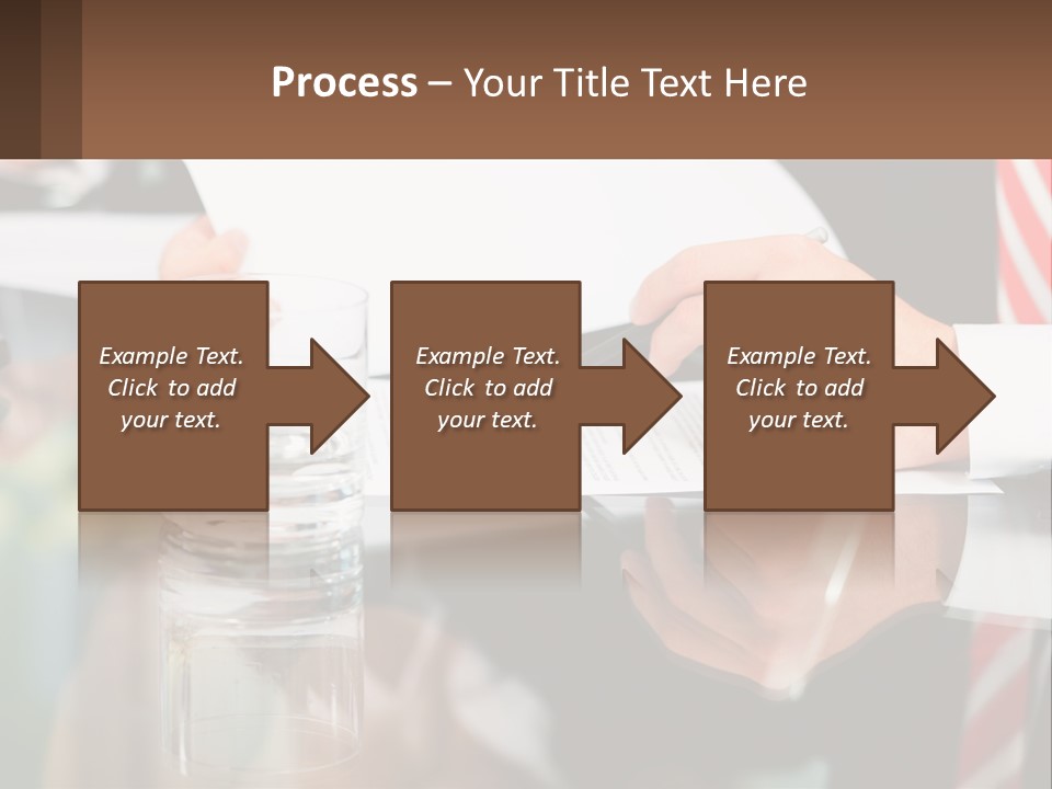 A Man In A Suit Writing On A Piece Of Paper PowerPoint Template