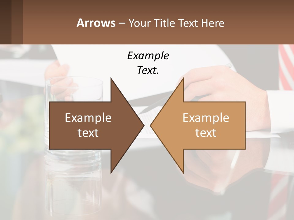 A Man In A Suit Writing On A Piece Of Paper PowerPoint Template