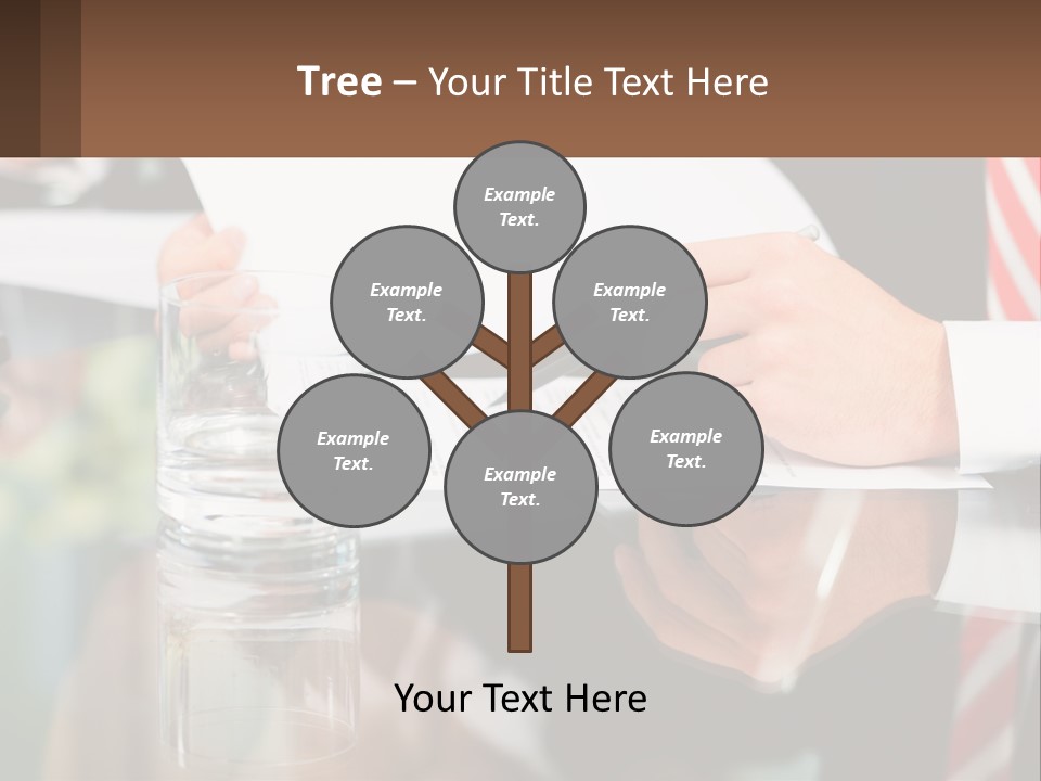 A Man In A Suit Writing On A Piece Of Paper PowerPoint Template