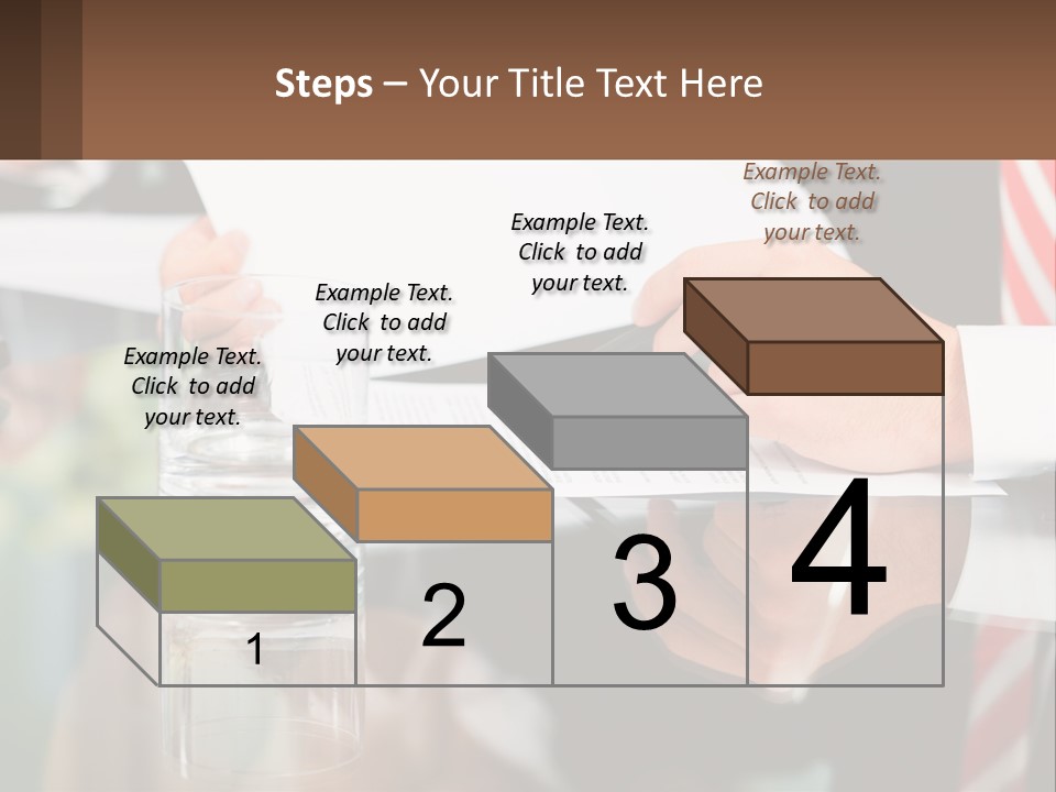 A Man In A Suit Writing On A Piece Of Paper PowerPoint Template