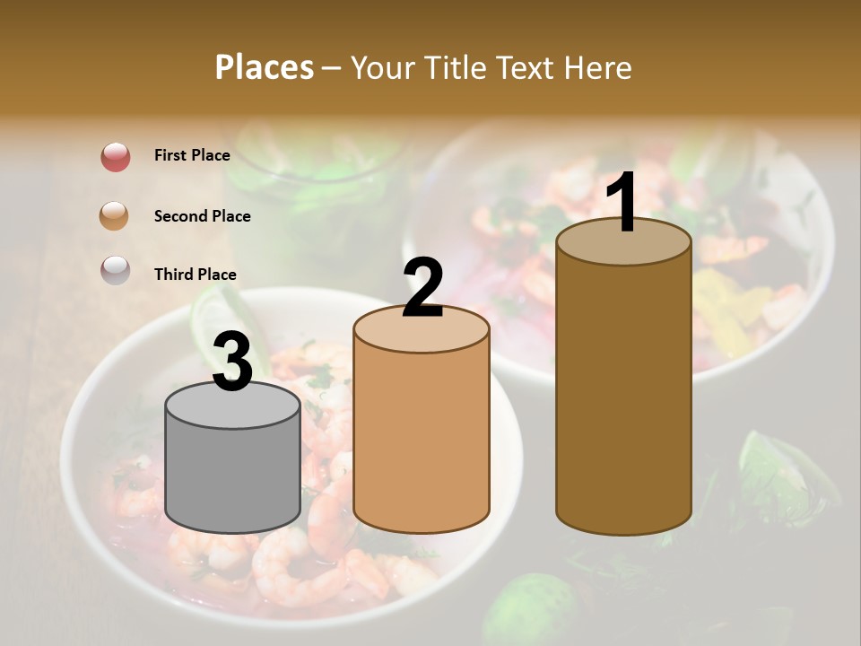 A Couple Of Bowls Of Food On A Table PowerPoint Template